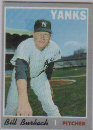 1970 Topps Baseball Cards      167     Bill Burbach